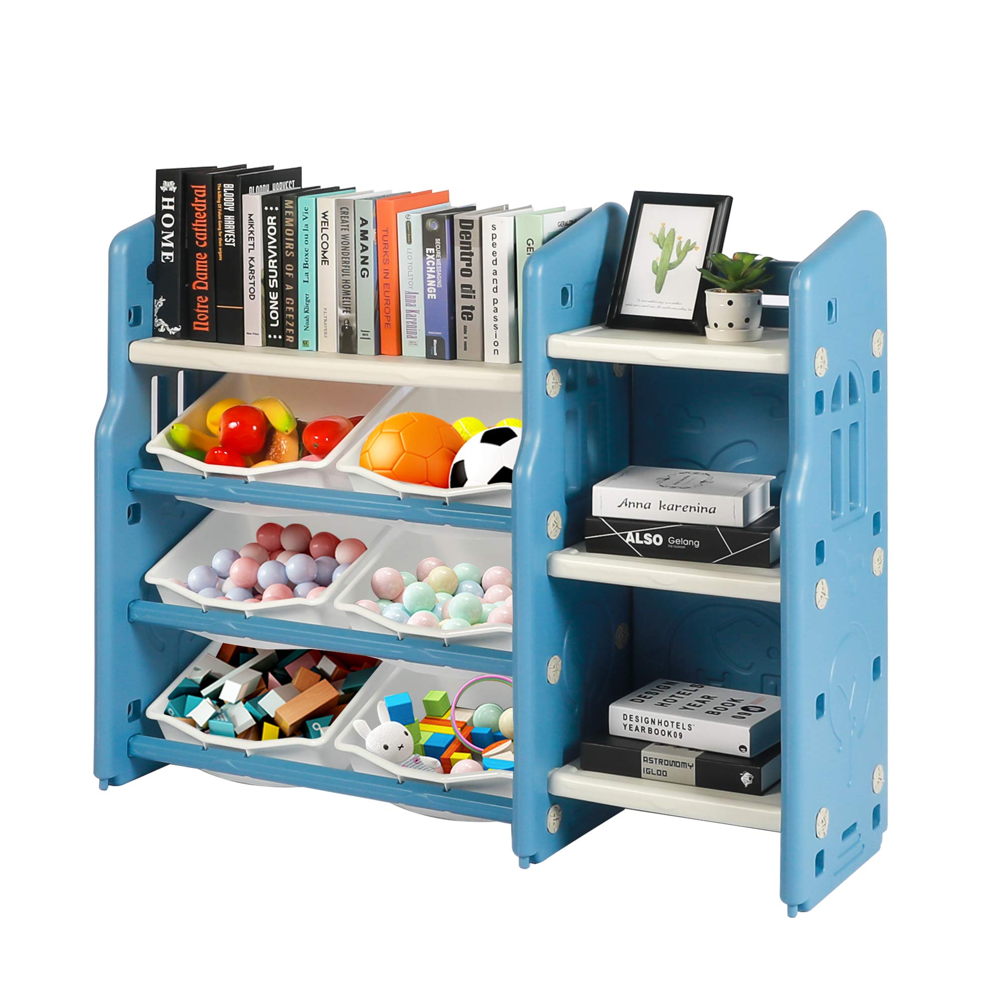 Toy Shelves With Bins Decor For You