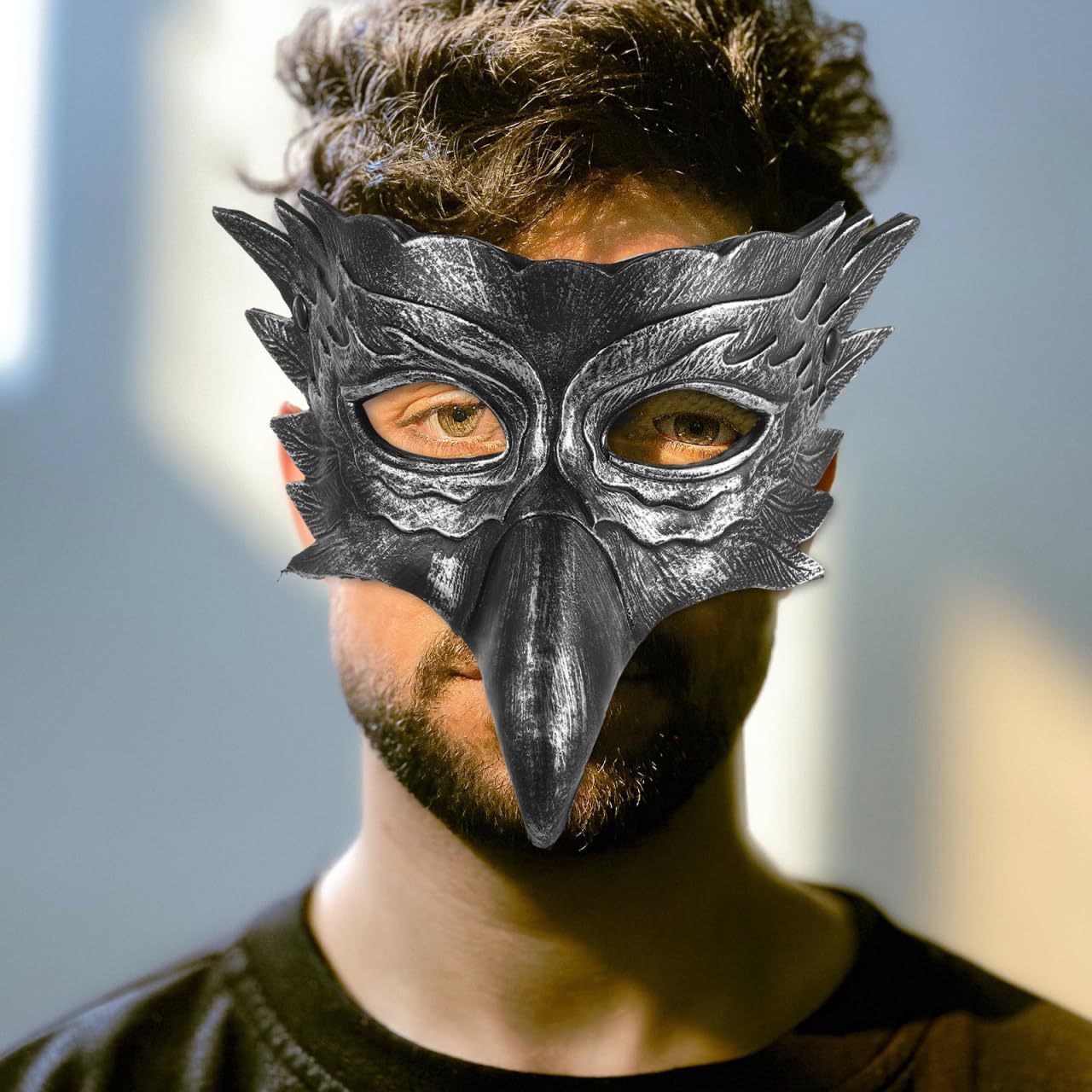 Baluue Realistic Eagle Masquerade Mask for Halloween Parties Lightweight Bird Costume Prop for Festivals and Cosplay Events Comfortable and Breathable Design
