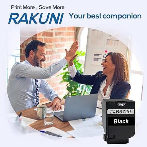 Miniatura 5 de RAKUNI XC4150 XC4140 Cartucho de tóner remanufacturado de alta Yeild 24B6720 de repuesto para impresora Lexmark XC4140 XC4150 (1 paquete, negro)