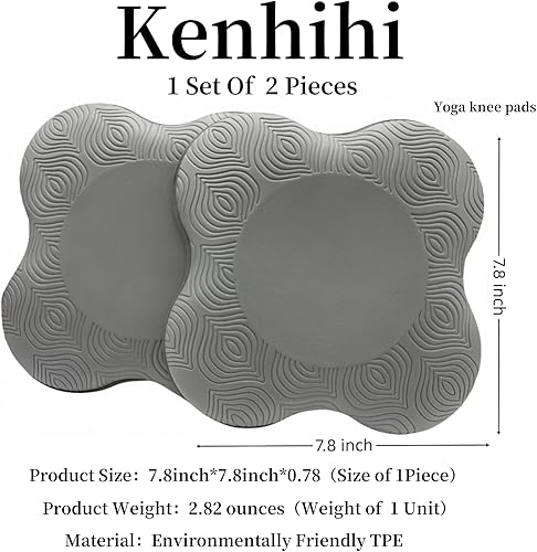 Miniatura 9 de Rodilleras de yoga (juego de 2)  Accesorios y accesorios de yoga masculinos y femeninos para fitness, viajes, meditación, arrodillarse, equilibrio,