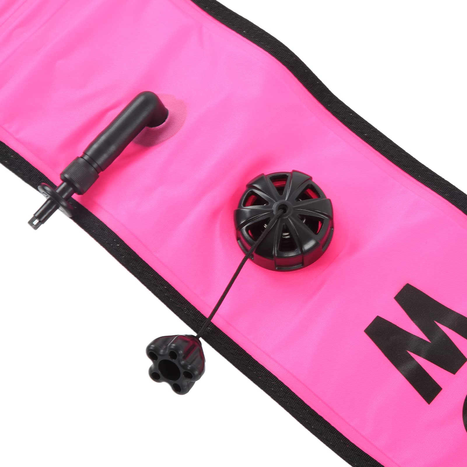 Barra di segnalazione Boa segnaletica di immersione Tubo di segnalazione gonfiabile ad alta visibilità, adulto unisex (rosa)