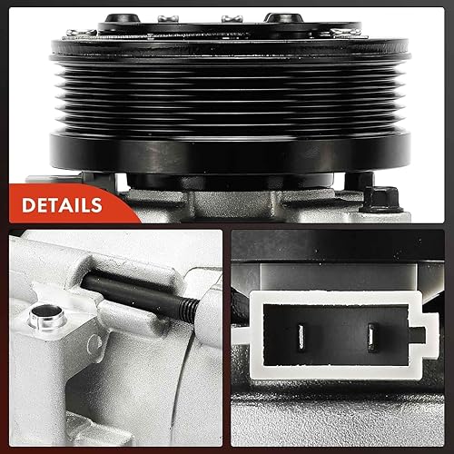 Miniatura 8 de A-Premium Compresor de aire acondicionado con embrague compatible con Ford Taurus 2001-2007 y Mercury Sable 2001-2005