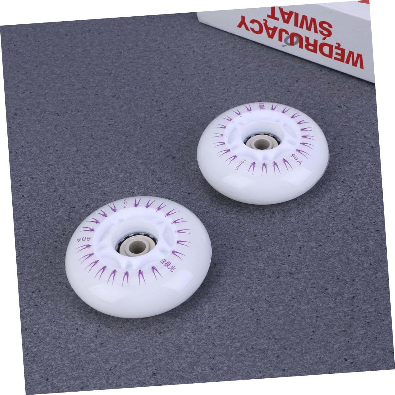 WHAMVOX Roller Skating Wheels 2 Pcs 70mm Light-up Wheel Changeable Colors for Night Skating Adventures
