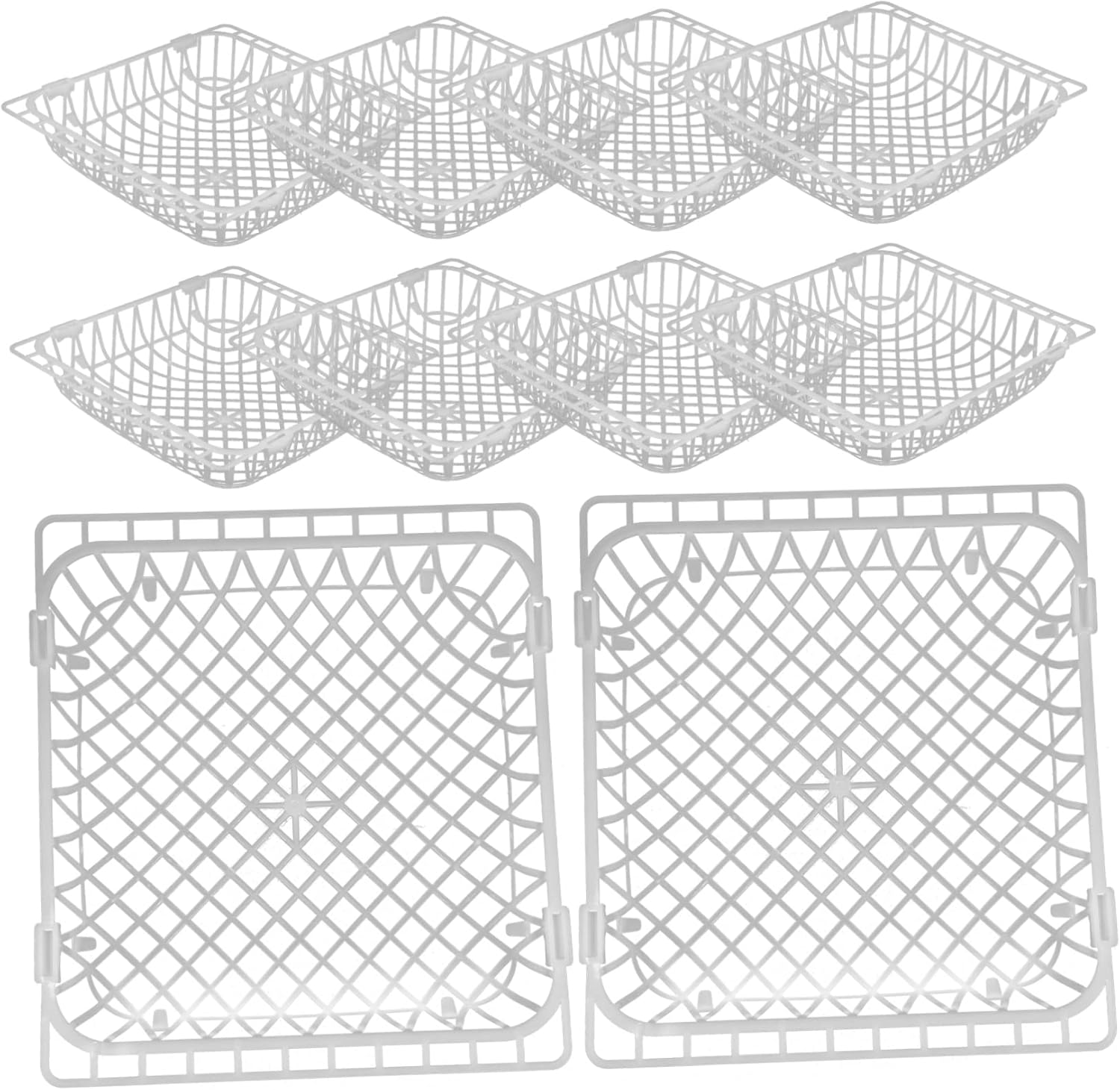 10pcs Plastic Pigeon Nest Plastic Bird Hatching Nest for Pigeons Quails and Birds for Shops and Zoos