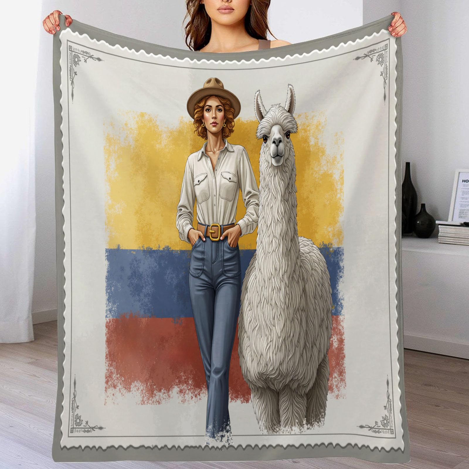 Plaid polaire doux femme idée cadeau couverture chaude 180x200cm