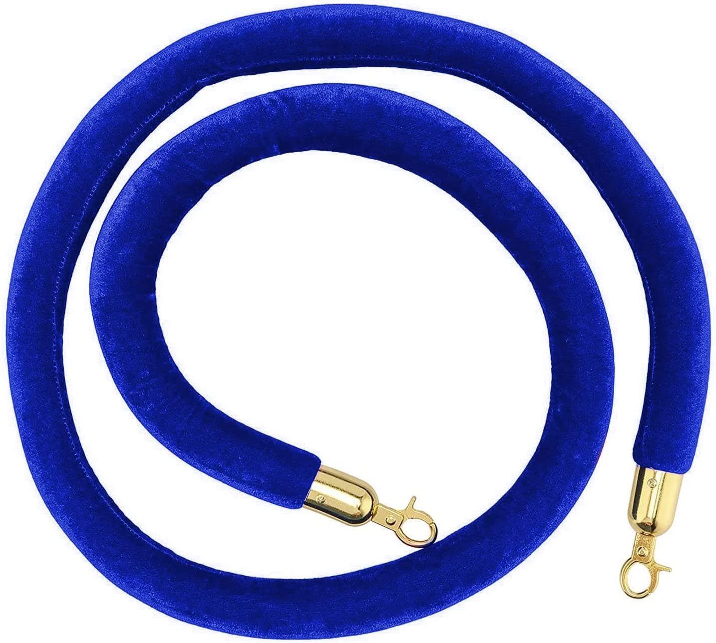 Cordes de barrière en velours bleu de sécurité pour gestion des foules