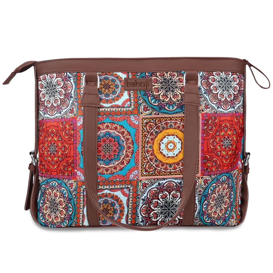 See full amazon price history chart for Bahuji Block Style Ajrakh patten Womens Office HandBag For 15.6 inch Laptop, MacBook Bahuji Block Style Ajrakh patten Womens Office HandBag For 15.6 inch Laptop, MacBook (B0D1CB3V5L) Amazon Price History, Amazon Price Tracker