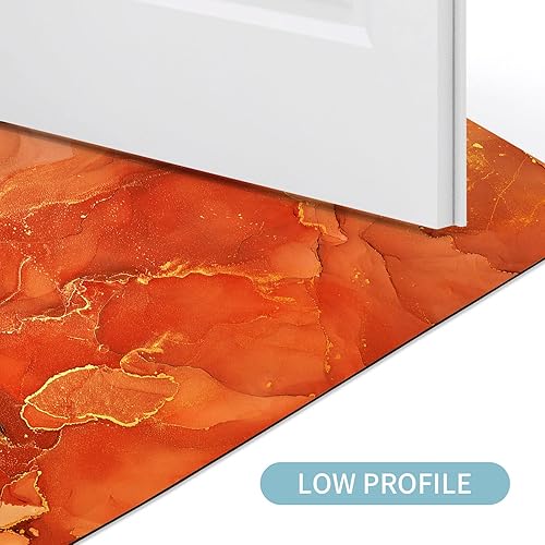 Miniatura 4 de Gibelle Alfombra de baño súper absorbente, de secado rápido, delgada, para debajo de la puerta, antideslizante, parte trasera de goma, para frente