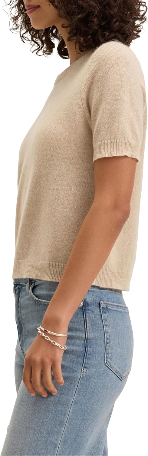 Velvet by Graham & Spencer Women's Yara Short Sleeve Cashmere Sweater - Image 2
