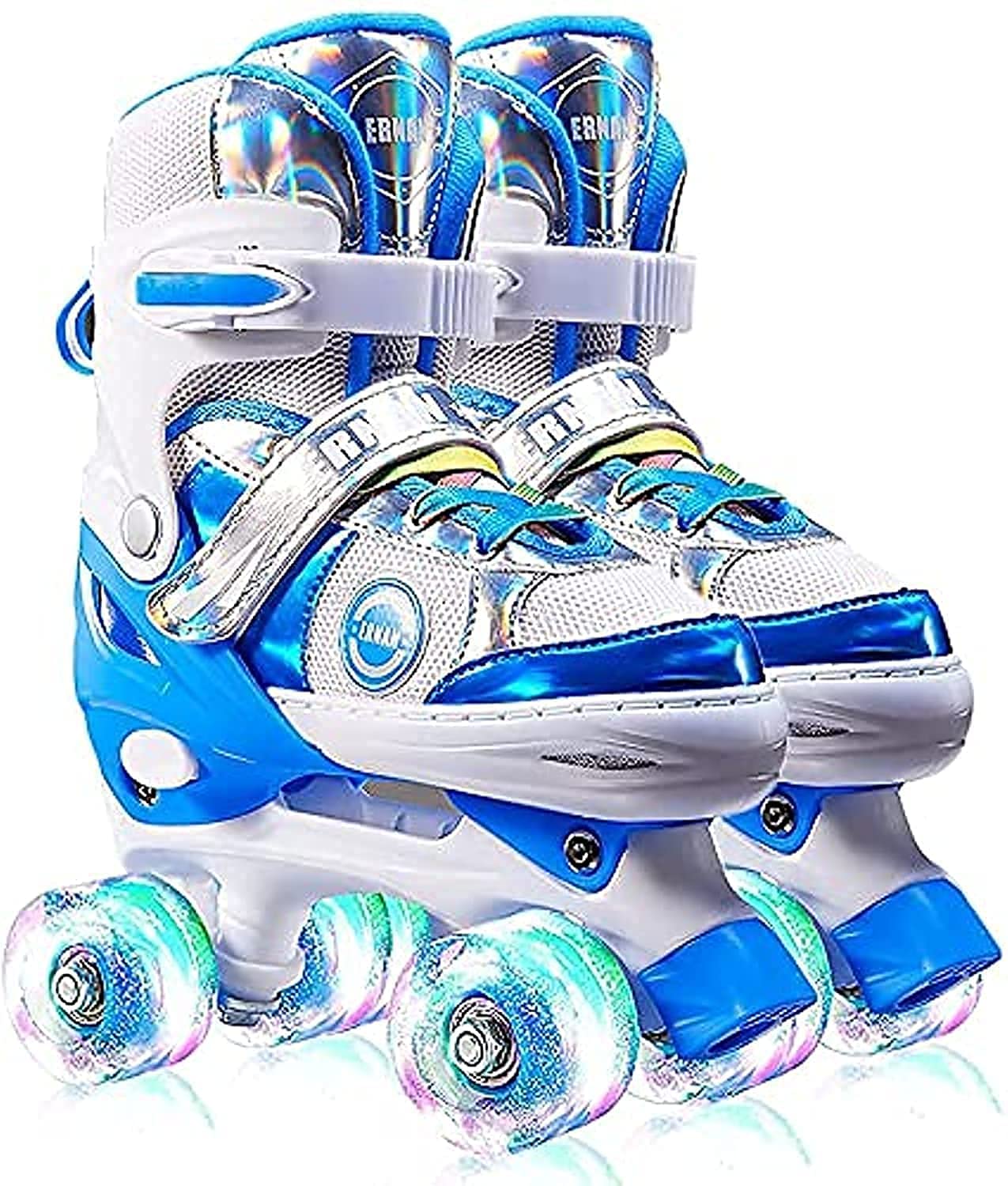 LIMOSRoller Skates for Kids, Adjustable Roller Skates, with All Wheels Light up, Fun Illuminating for Girls and Kids, Rollerskates for Kids Beginners