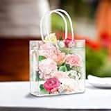 Generic 10 PCS Clear PVC Gift Bags with Handles, Reusable Plastic Gift Bags for Celebration, Party, Wedding, Birthday, Anniversary, Christmas, Valentine's Day