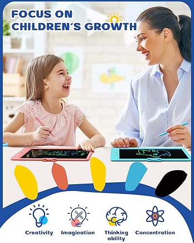 Miniatura 4 de Bravokids - Tablet de escritura LCD de 10 pulgadas para niños de 3 a 6 años, juguete infantil, tablero electrónico, juguete educativo para niños de