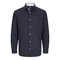 JACK & JONES Jprblaparker Aw24 SN-Maglietta con Dettaglio Camicia da Lavoro