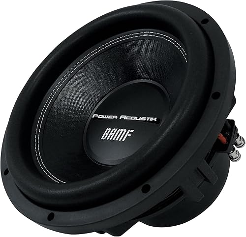Miniatura 3 de Power Acoustik BAMF-124 BAMF Series Subwoofer (12 pulgadas, 3500 vatios máximo, doble 4 ), negro