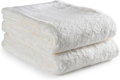 Delilah Home - Juego de toallas de baño 100% orgánico, ultra suaves y absorbentes, toallas de spa de algodón turco orgánico, ecológicas y veganas