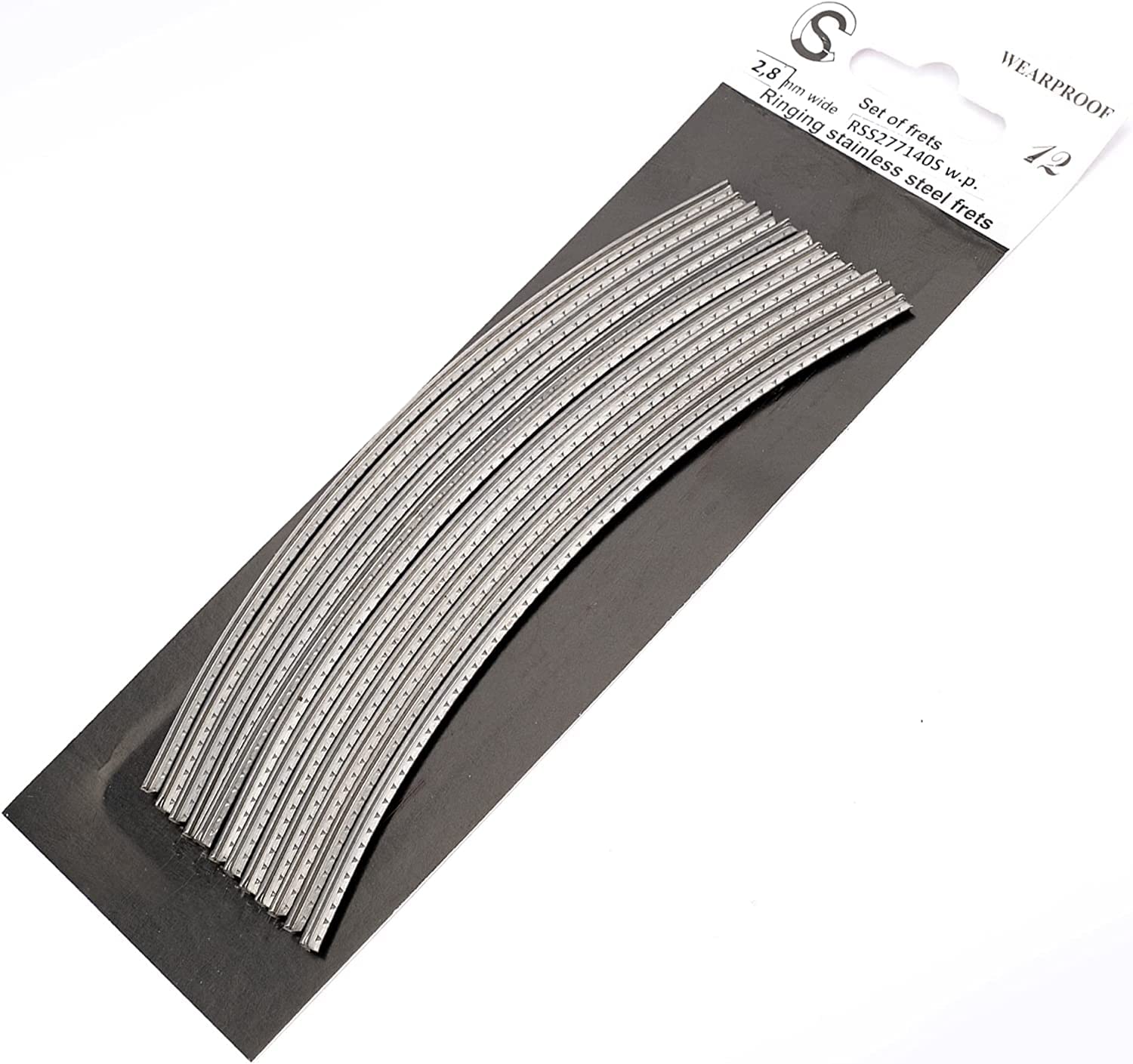 Sintoms RSS277140 Ringing Frets Stainless Steel 2.8mm Jumbo Fret Wire Set for Ibanez ESP Jackson Hard Rock Metal Guitar