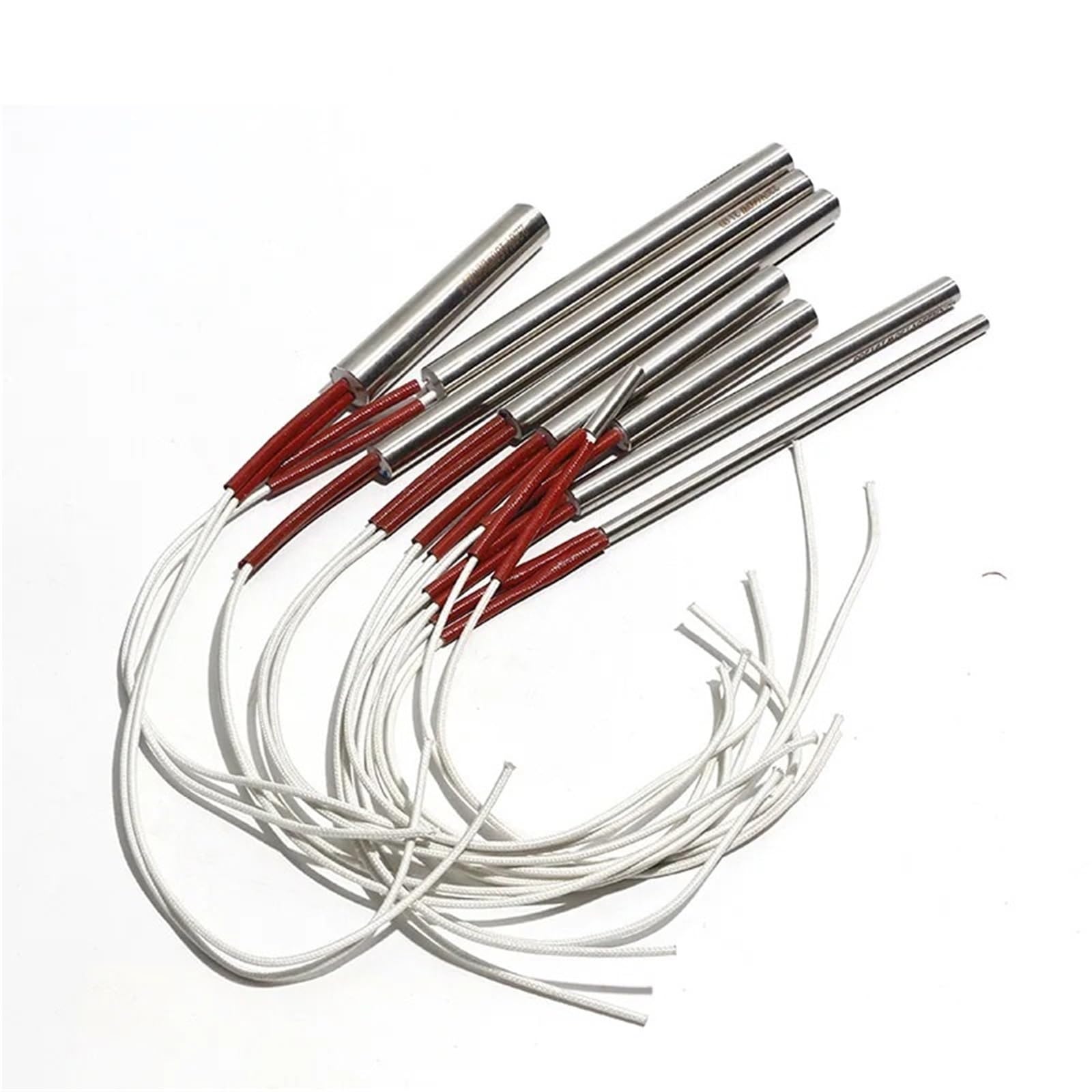 5 szt. 220 V 304 element grzejny ze stali nierdzewnej do drukarki 3D 6/8/9/9,5 mm rura 6 x 200 mm 8 x 200 mm (220 V 470 W 6 x 250 mm)