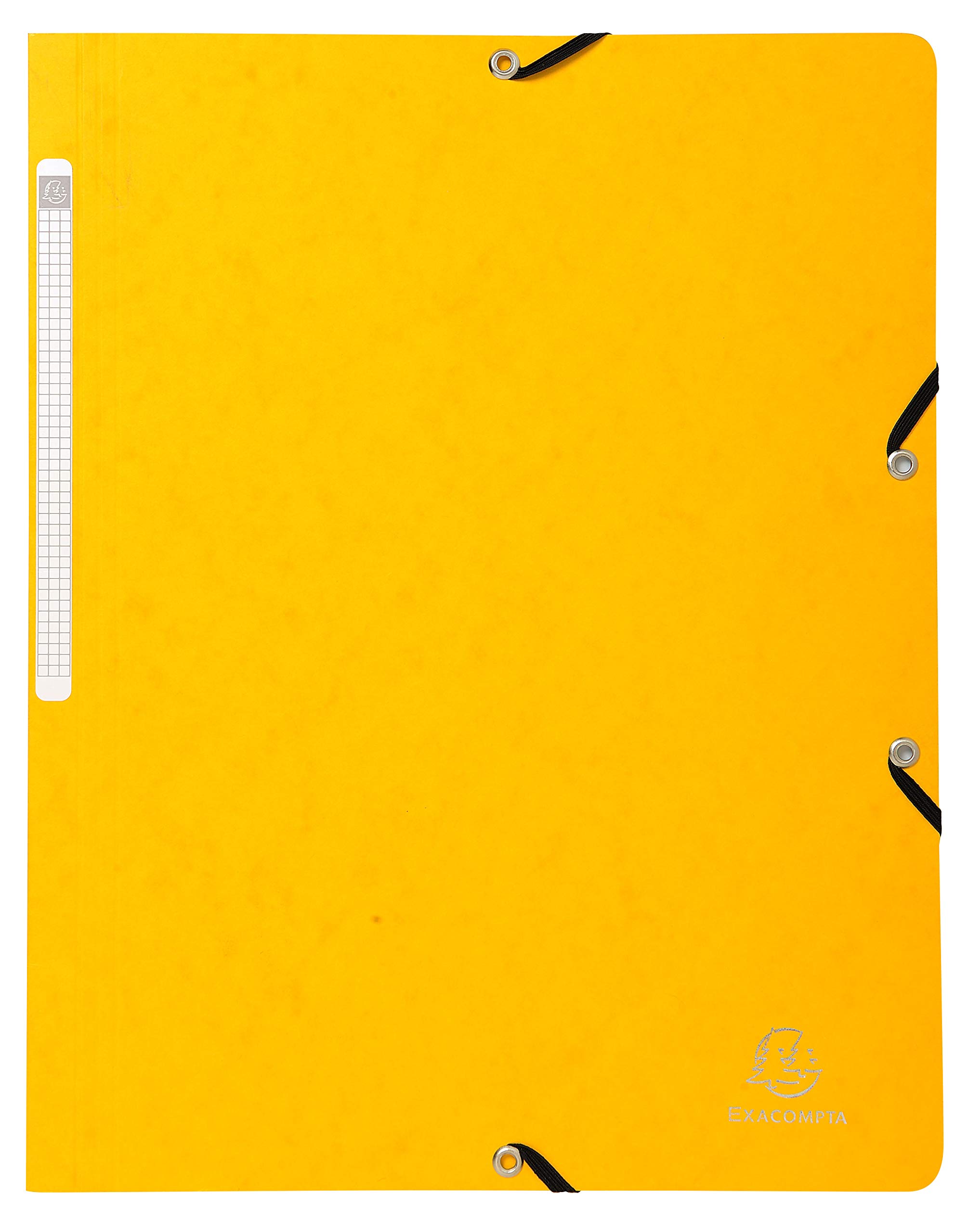 Exacompta - Ref. 5520E - Cartón de 50 carpetas elásticas sin solapa, fundas de tarjeta brillante de 400 g/m², dimensiones 24 x 32 cm para documentos en formato A4-5 colores surtidos