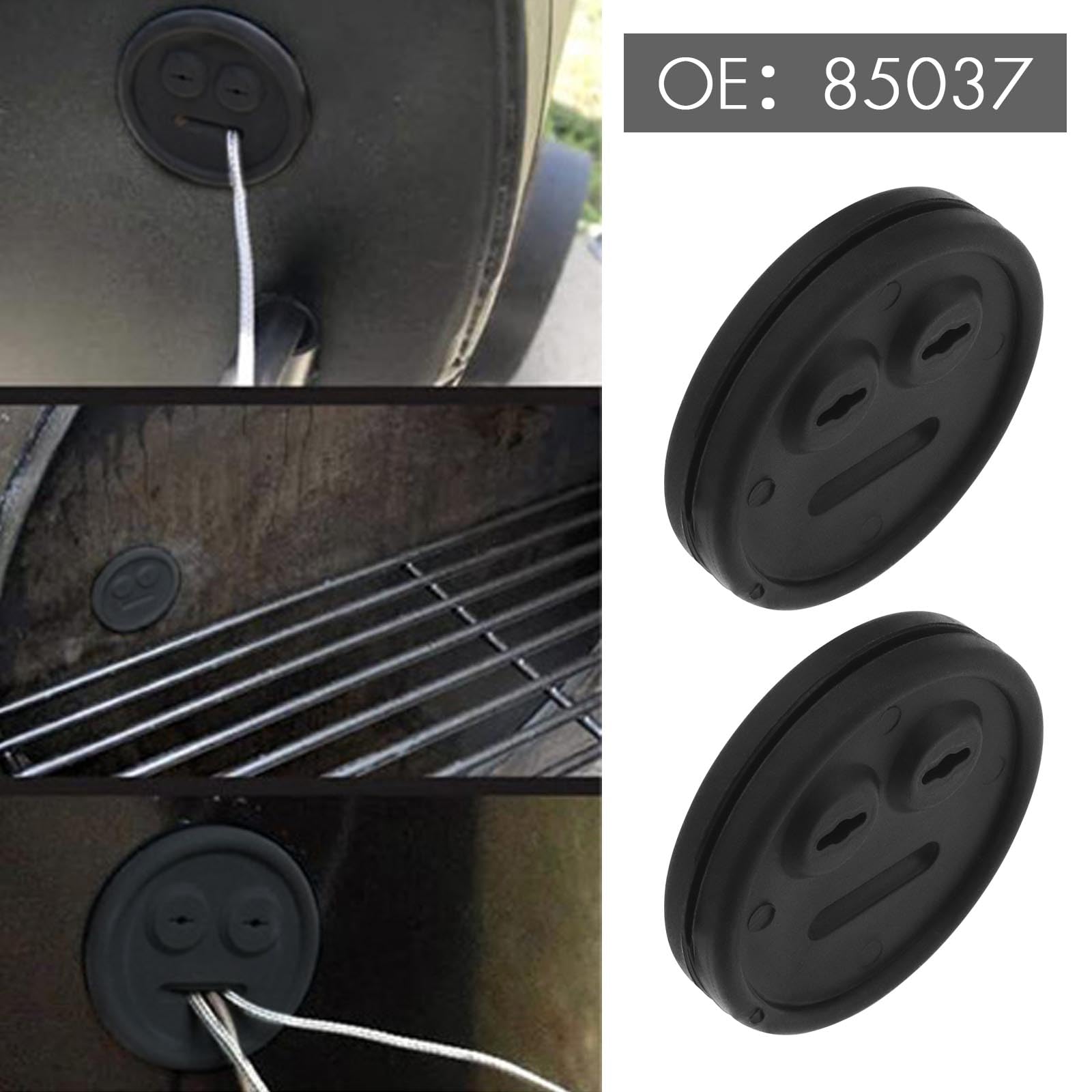 SG Store 4PCS Thermometer Probe Washer 85037 Thermometer Probe Grommet Thermometer Probe Rubber Gasket Thermometer Probe Ring Compatible with Weber Smokey Mountain - Image 2