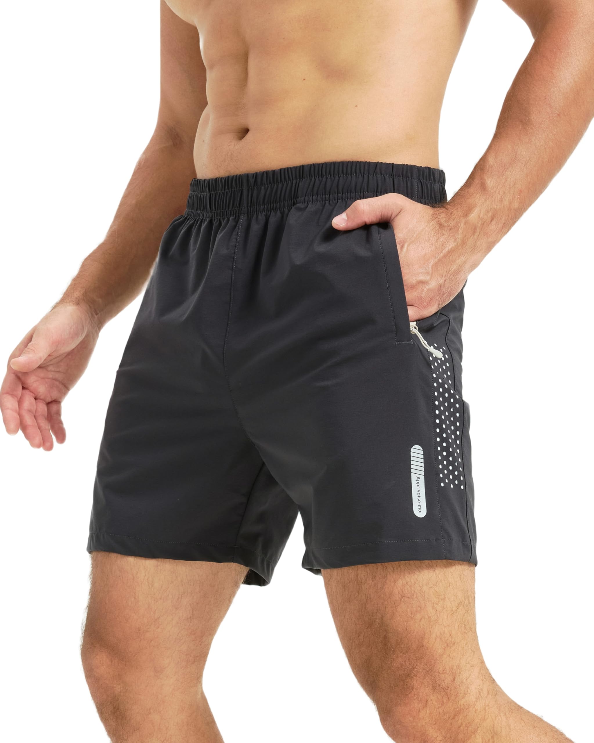 Mens Athletic Shorts Quick Dry Workout Shorts 7 5 9 Lightweight Hiking Linerless