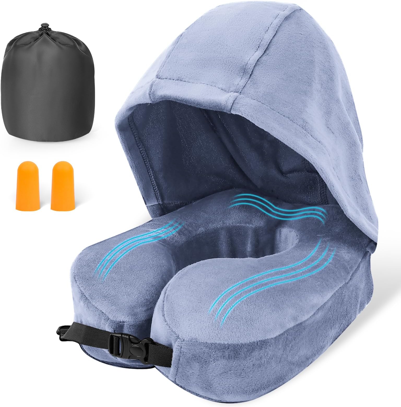 High Sierra, Hooded Travel Pillow, Blocks Cold drafts, Use