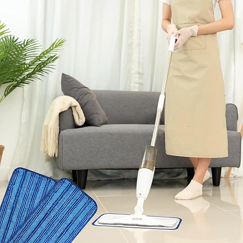 Miniatura 6 de 6 almohadillas de repuesto para trapeador, almohadillas reutilizables para trapeador, almohadillas de microfibra lavables para trapeador húmedo,