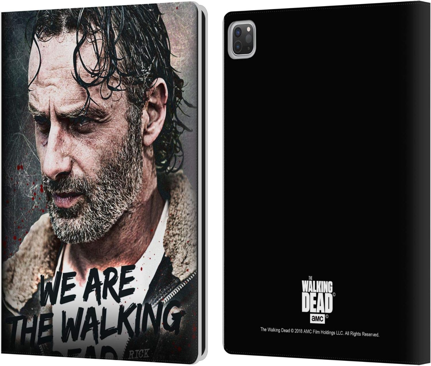 Head Case Designs Officially Licensed AMC The Walking Dead Quote Rick Grimes Legacy Leather Wallet Case Compatible with Apple iPad Pro 12.9 2020/2021/2022