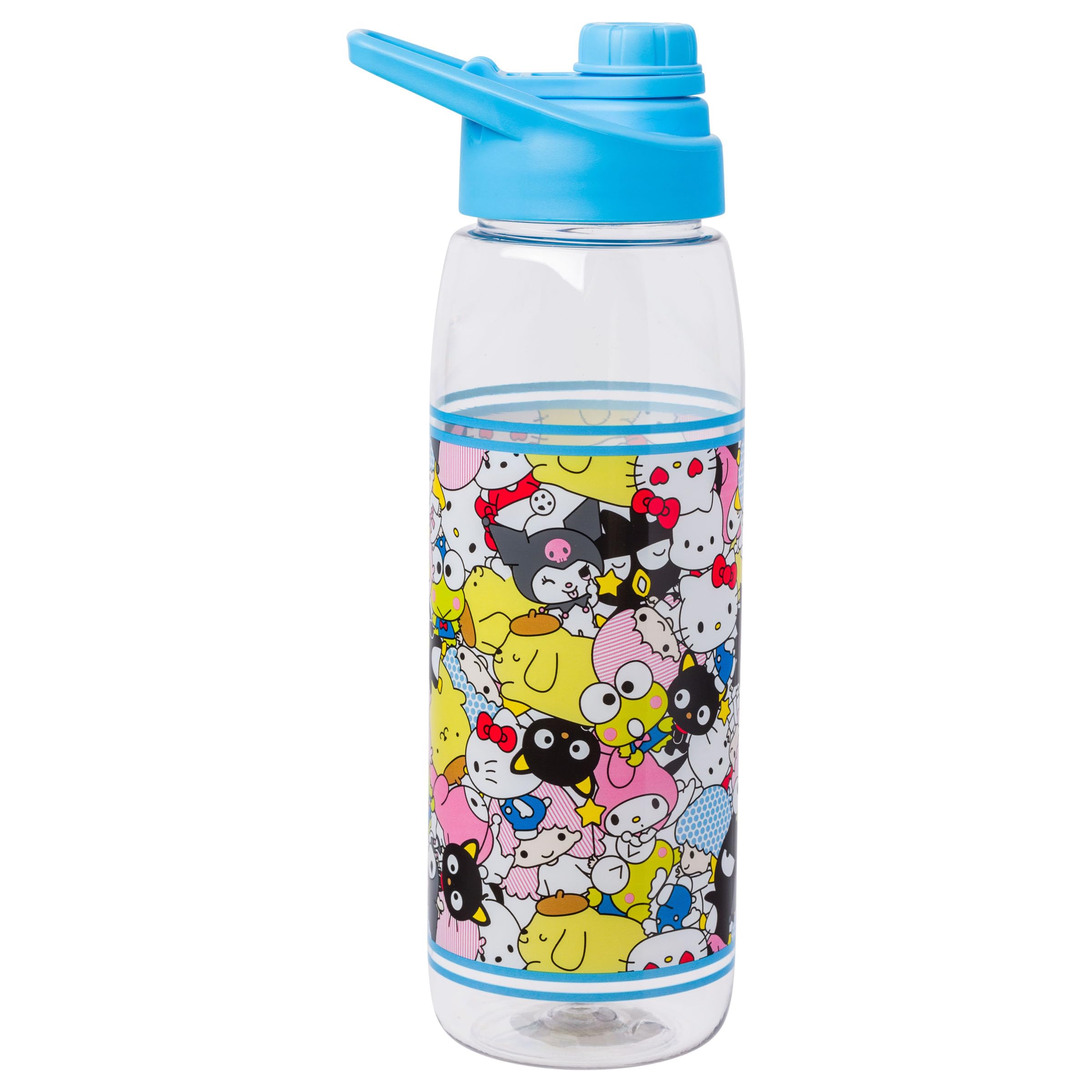 Sanrio Hello Kitty My Melody Water Bottle – 28oz Screw Lid, Meadow Design, Shatterproof & Dishwasher Safe