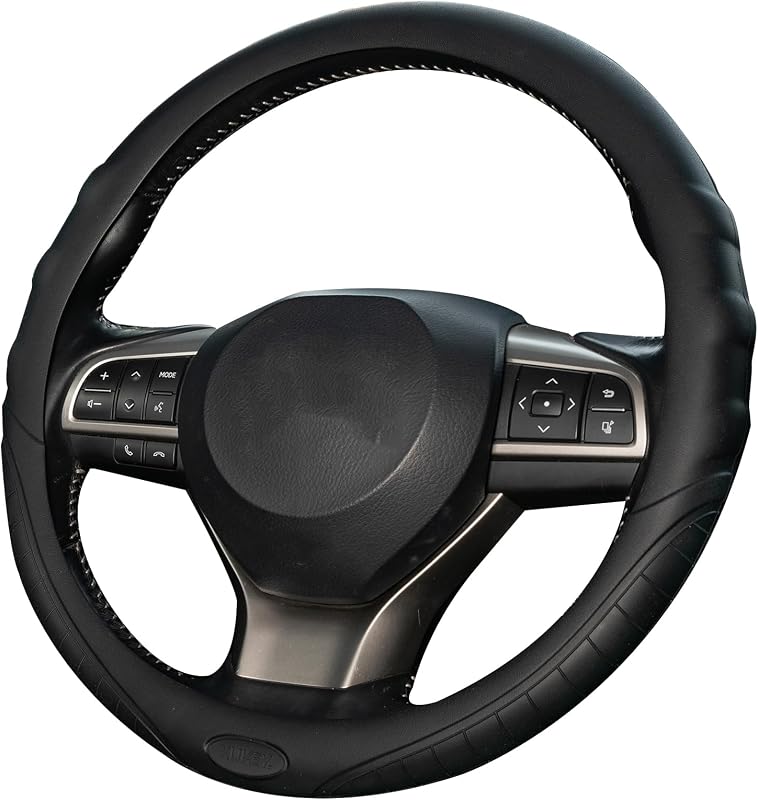 Capa para Volante em Silicone AUTOXBERT com Textura de Cobra, Antiderrapante, para Volantes de 35,6–38,1 cm