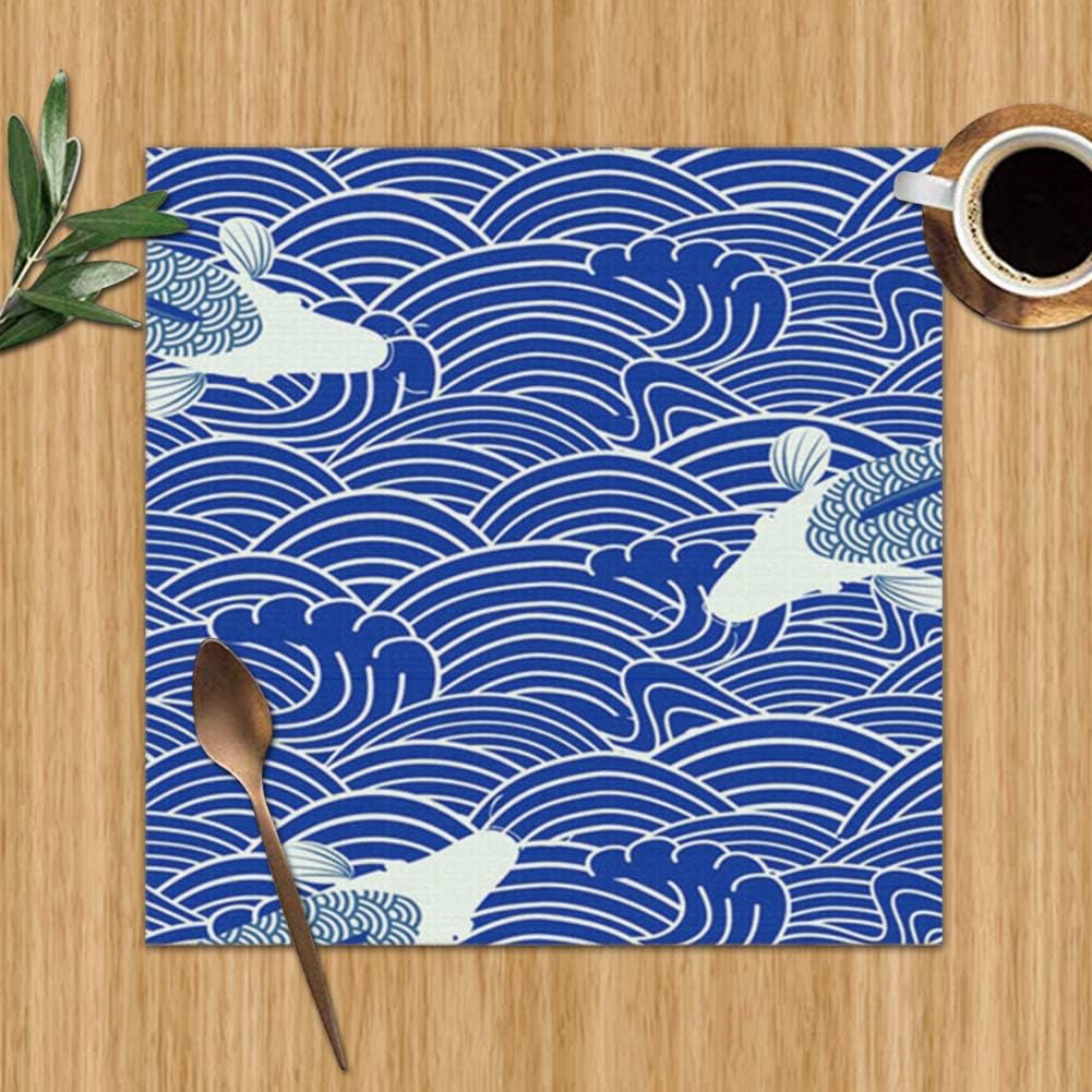 Carp Traditional Eastern Japanese Wildlife Table Mats