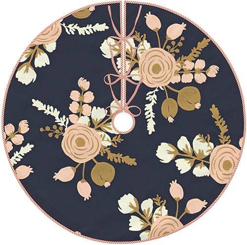 Miniatura 20 de Falda de árbol de Navidad con estampado de cámara retro y fresca, para interiores y exteriores, suministros de decoración de fiesta de Navidad