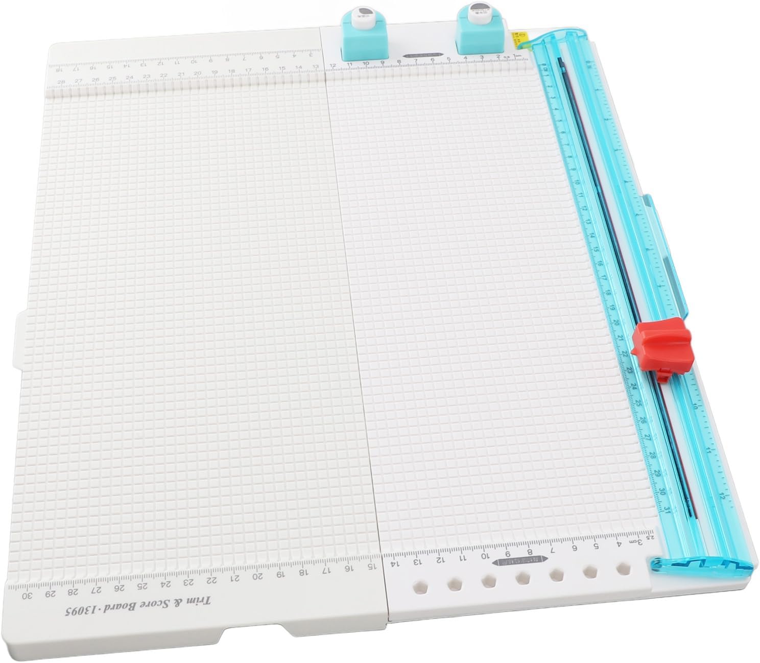 WALFRONT Paper Trimmer Scoring Board, Plastic Tool for Cutting and Scoring Envelopes, 12.2 Inch Cutting Width, Ideal for Card Making and Scrapbooking