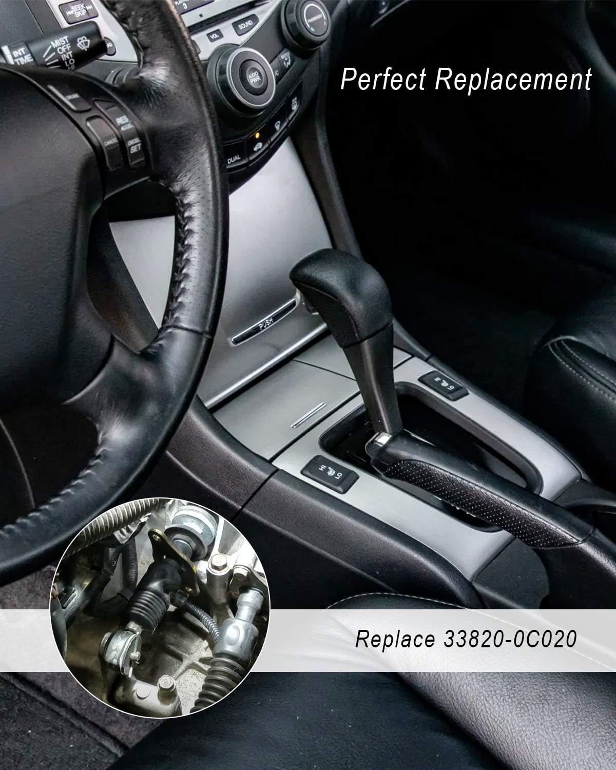 Transmission Manual Shift Cable Fit for Honda Accord 2003-2007 Acura TSX 2004-2008 Accord Euro-R 2001-2006 Replaces 54310-SDA-L02