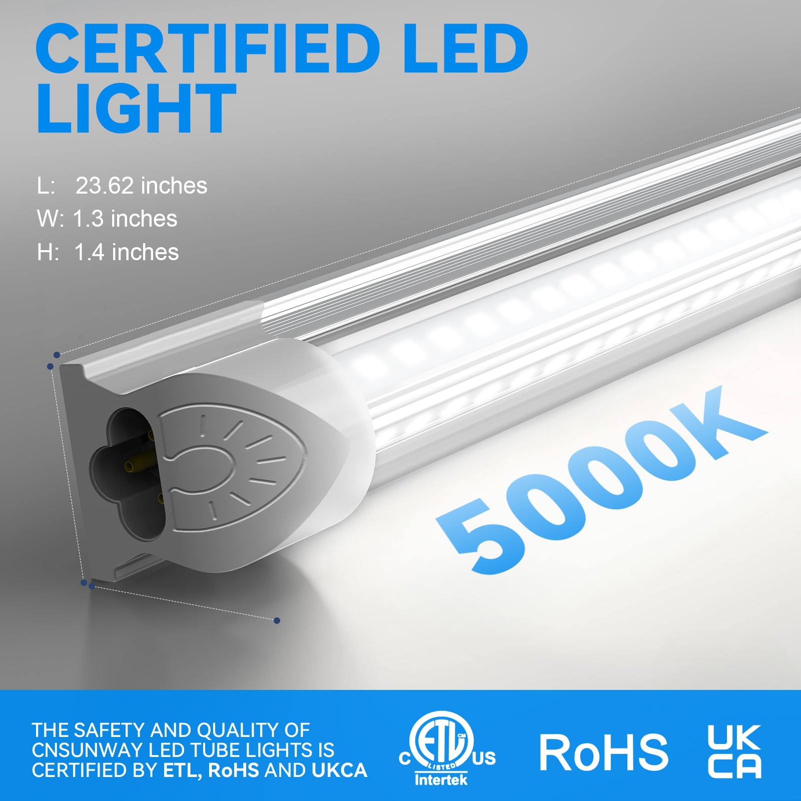 Amazon.co.jp : CNSUNWAY LIGHTING 2フィート照明器具 LED - 14ワット
