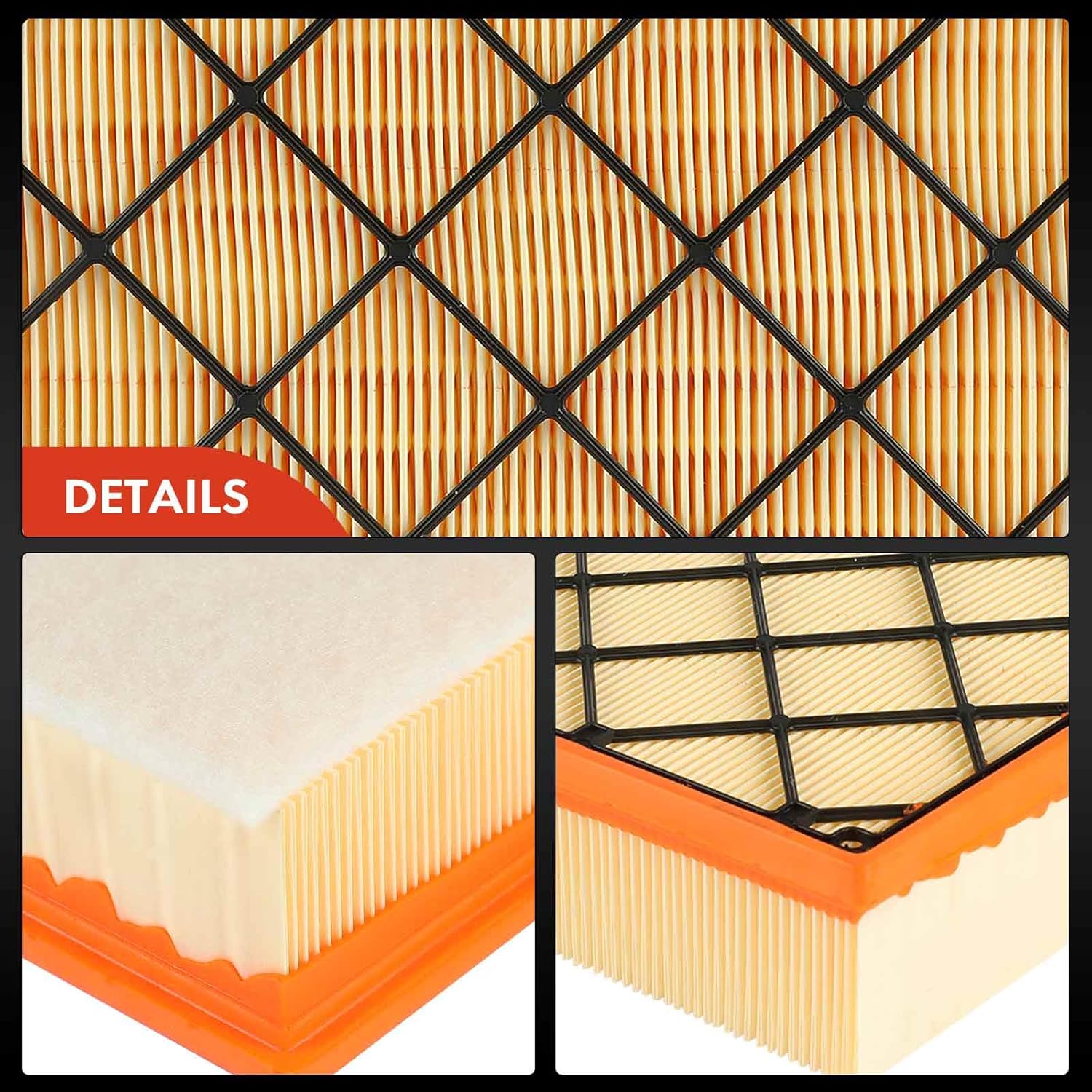 A-Premium 2-PC Engine Air Filter Compatible with Volvo V60 2015-2016, S60 2012-2016, XC70 2016, C70 2006-2013, V60 2015-2016, C30 2007-2013, S40 2004-2011, V50 2005-2011, XC60, S60/V60 Cross Country