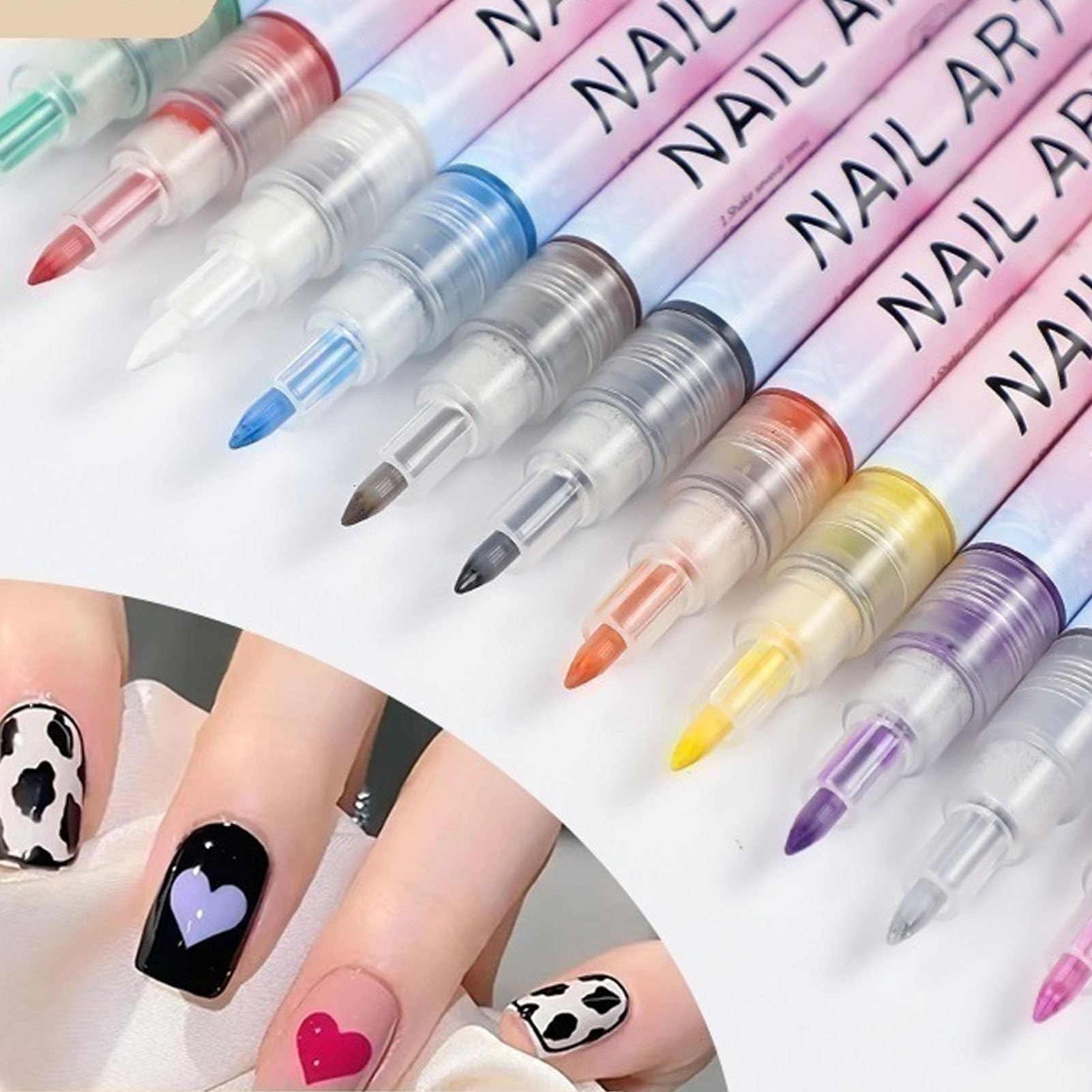 ネイルアート用品(筆など) mero Amazon.co.jp: 12 個 3D マニキュアペン 0.5 ミリメートル先端明るい色