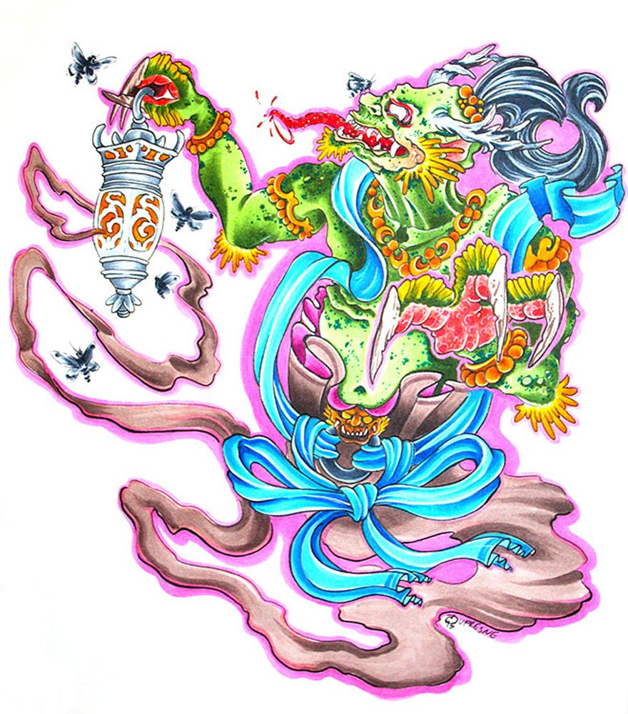 Amazon.com: Genie Oni by Derek Dufresne Traditional Japanese