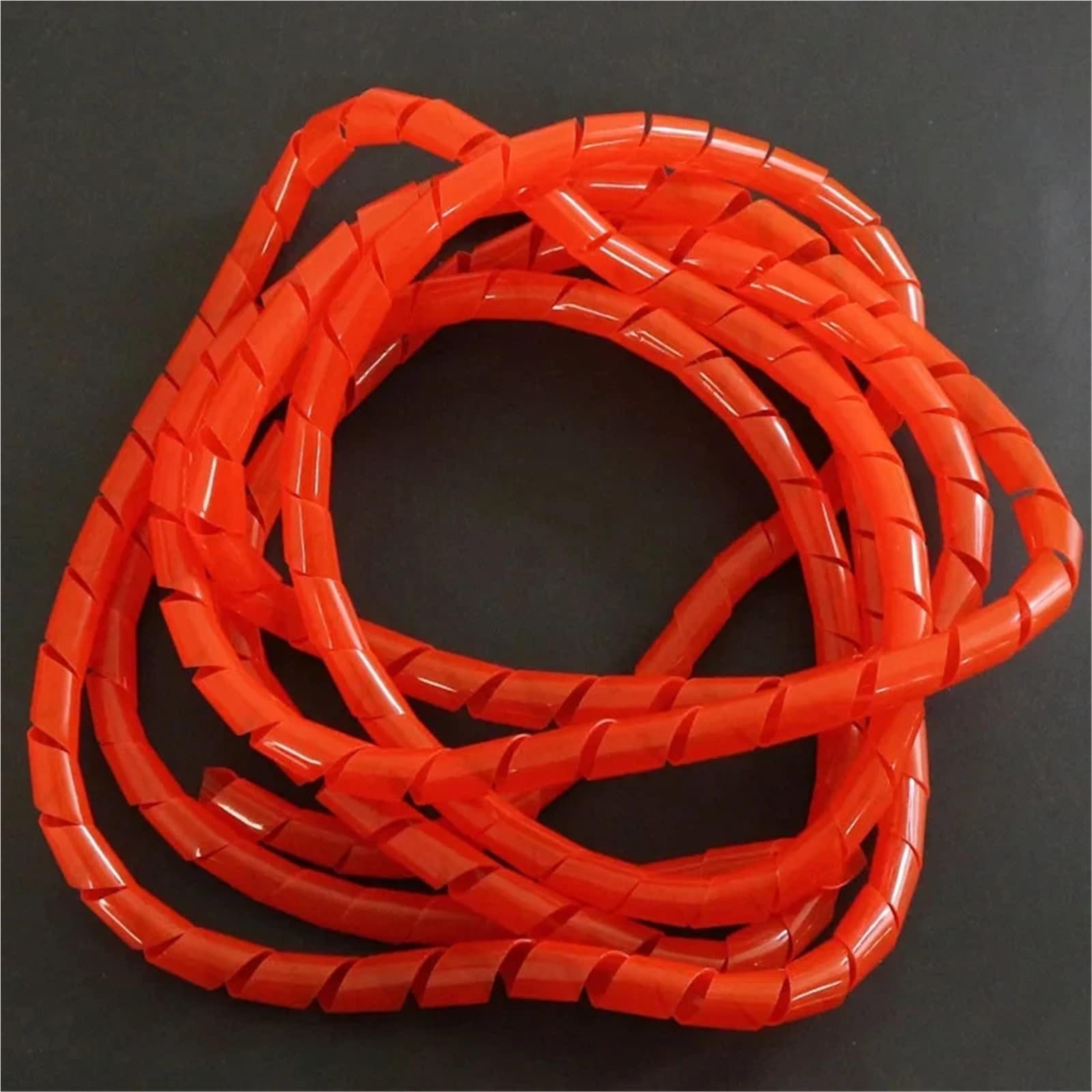Enrollador de Cable Espiral Flexible Brida de Cables, Tubo bobinado Alambre, Bandas Envoltura en Espiral, Organizador, Funda, arnés, Manguera(Black Color,20mm,10Meter)