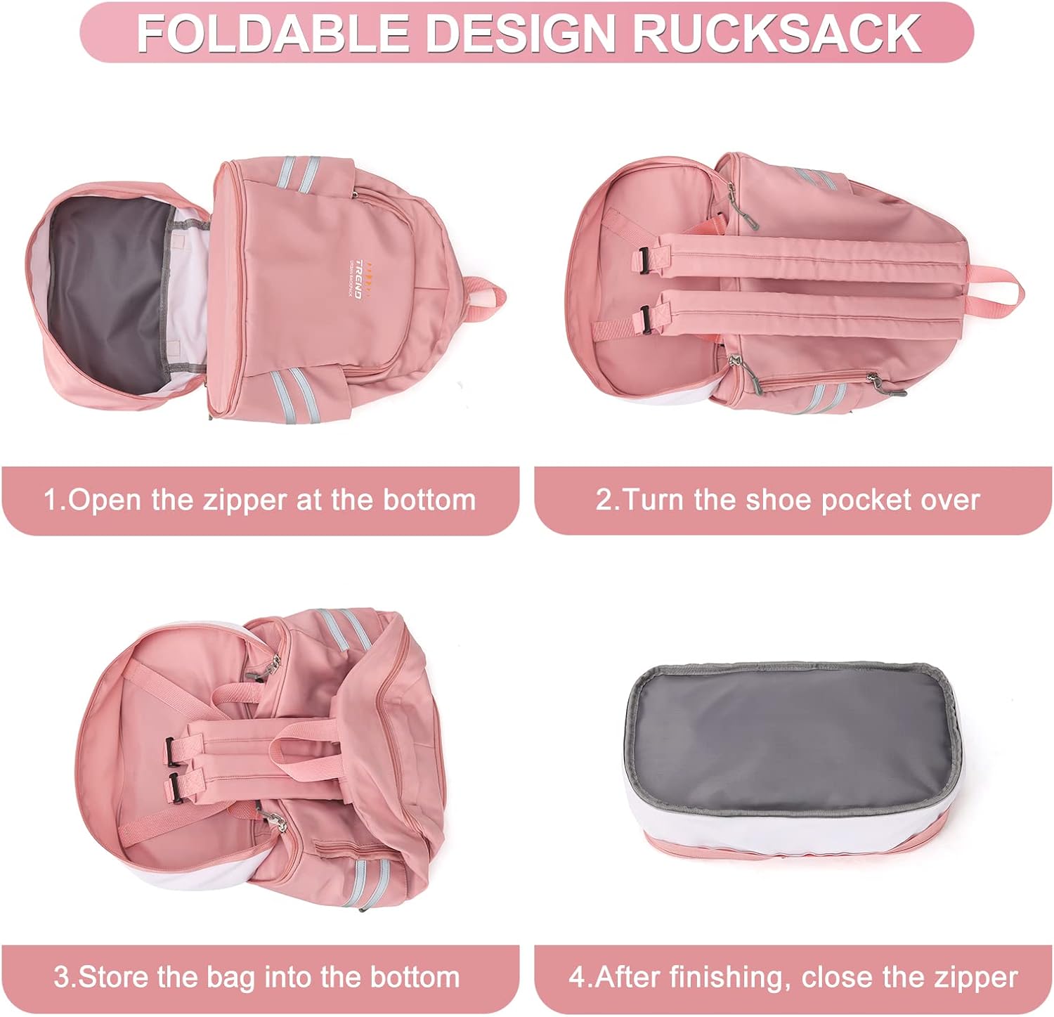 coofay Gym Backpack For Women Waterproof Sports Backpack With Shoe Compartment Lightweight Travel Backpacks Small Gym Bag Dance Volleyball Backpacks