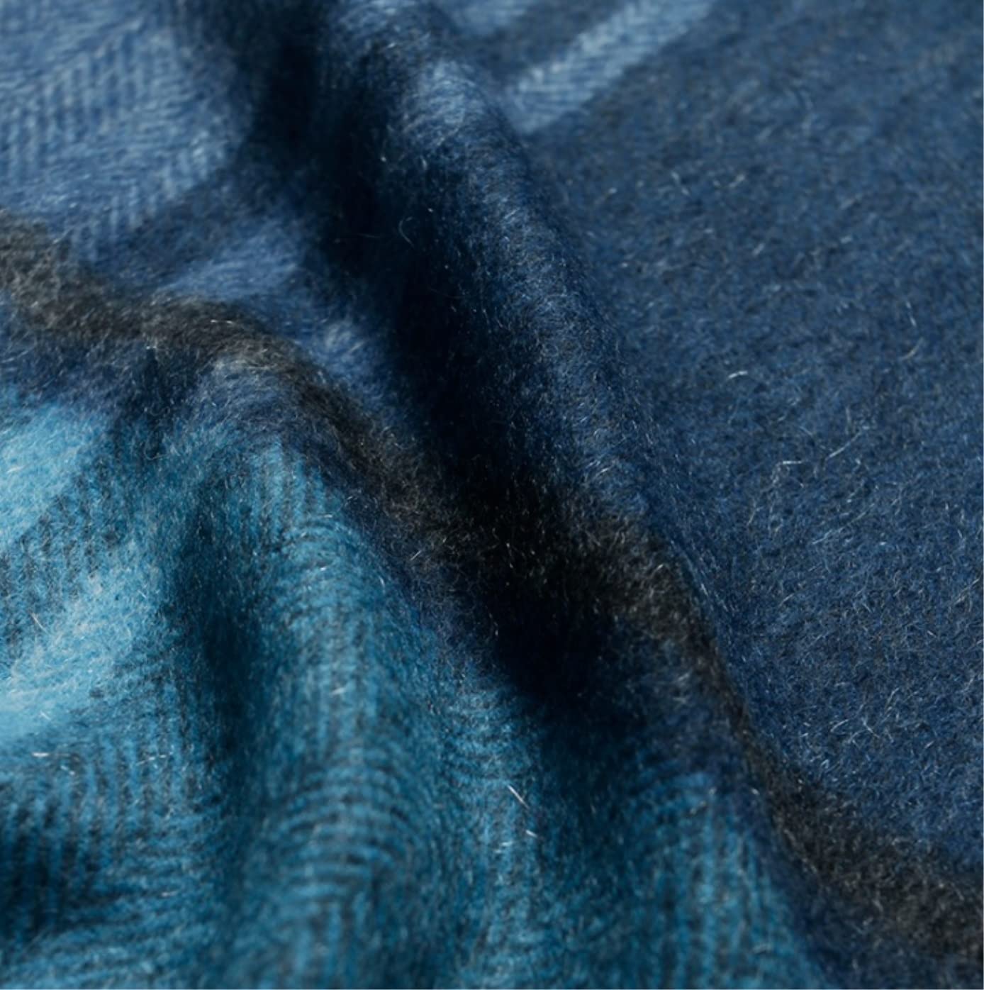 Chal Estolas Bufanda Chal Fular Bufandas para Clima Frío Bufanda De Invierno para Hombres Bufanda Cálida De Cachemira Pura Corrugada Chal Bufanda Estolas(Blue)