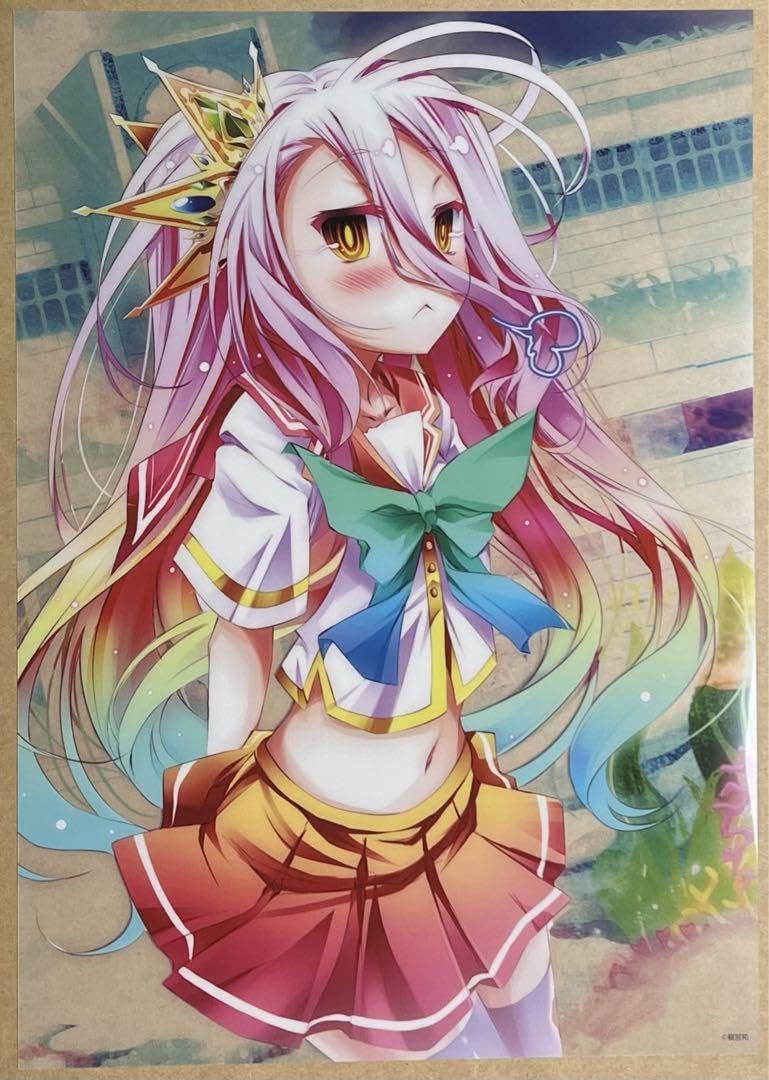 Amazon.co.jp: ノーゲーム・ノーライフ 白 A4クリアポスター MF文庫J
