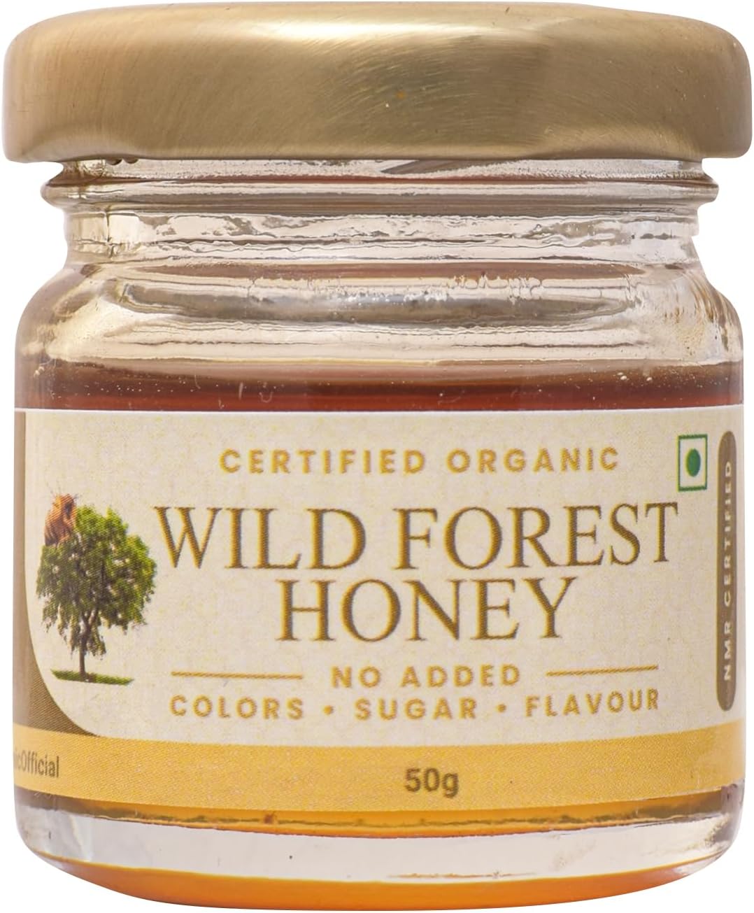 Shiva Organic Raw Wild Forest Flower Honey 50g | 100% Pure NMR Tested | Raw and Unprocessed