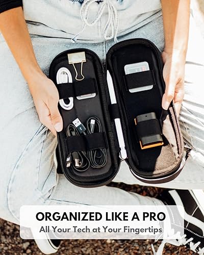 Miniatura 6 de Side By Side - Organizador de potencia de viaje para electrónica y cable - Cables y bolsa de equipo EDC, Sombra), POWER PACKER