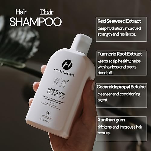 Miniatura 3 de Champú All Natural  Jabón hidratante para el cabello, vegano, sin parabenos, champú sin sulfato  Cúrcuma y extracto de algas rojas para todo tipo de