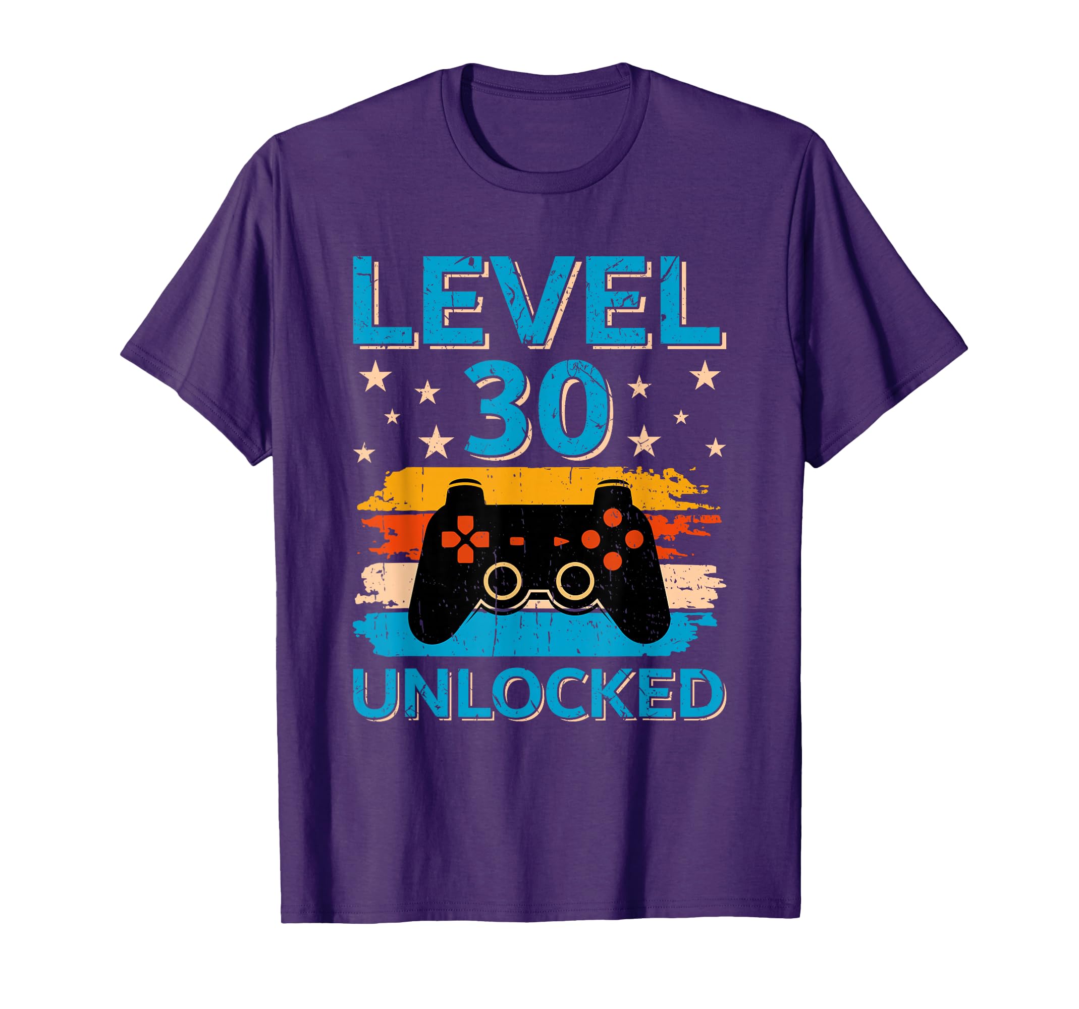 Level 30 Unlocked 30th Birthday Gaming Level Up Video Gamer T-Shirt