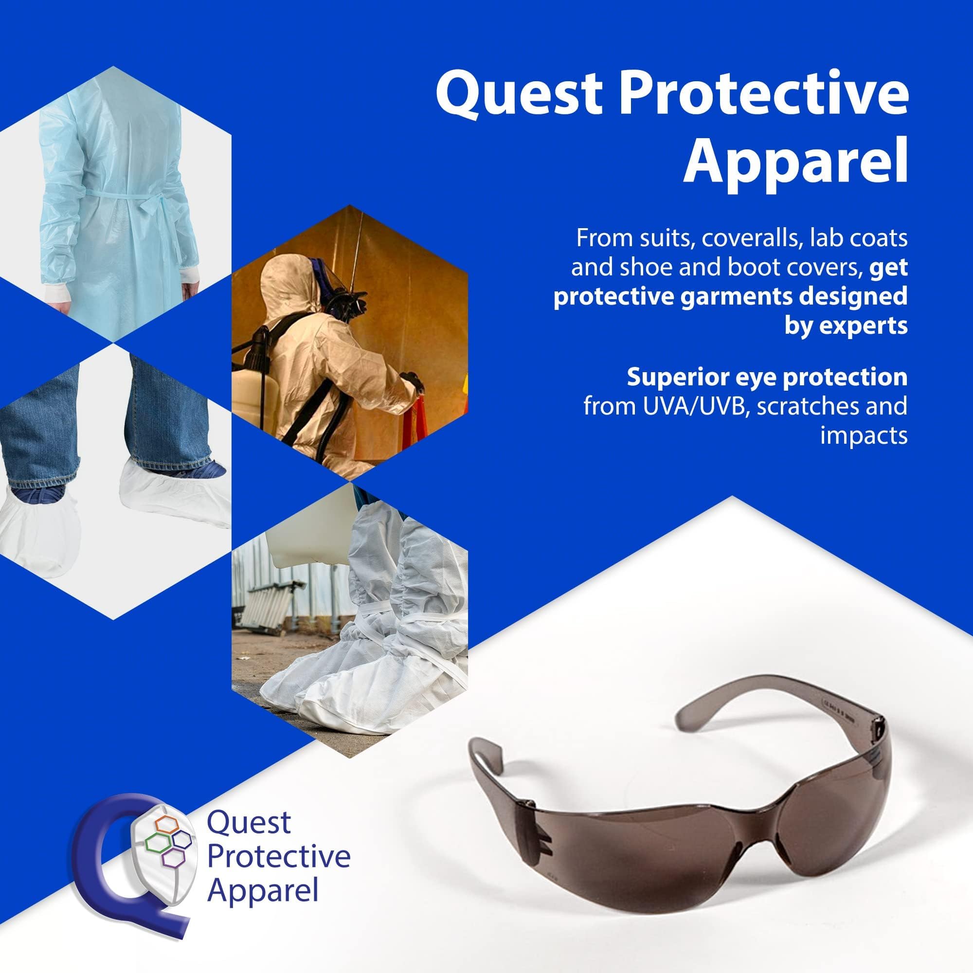 Quest Safety Products - Occhiali anti-appannamento - Occhiali protettivi - Lenti in policarbonato ad alto impatto