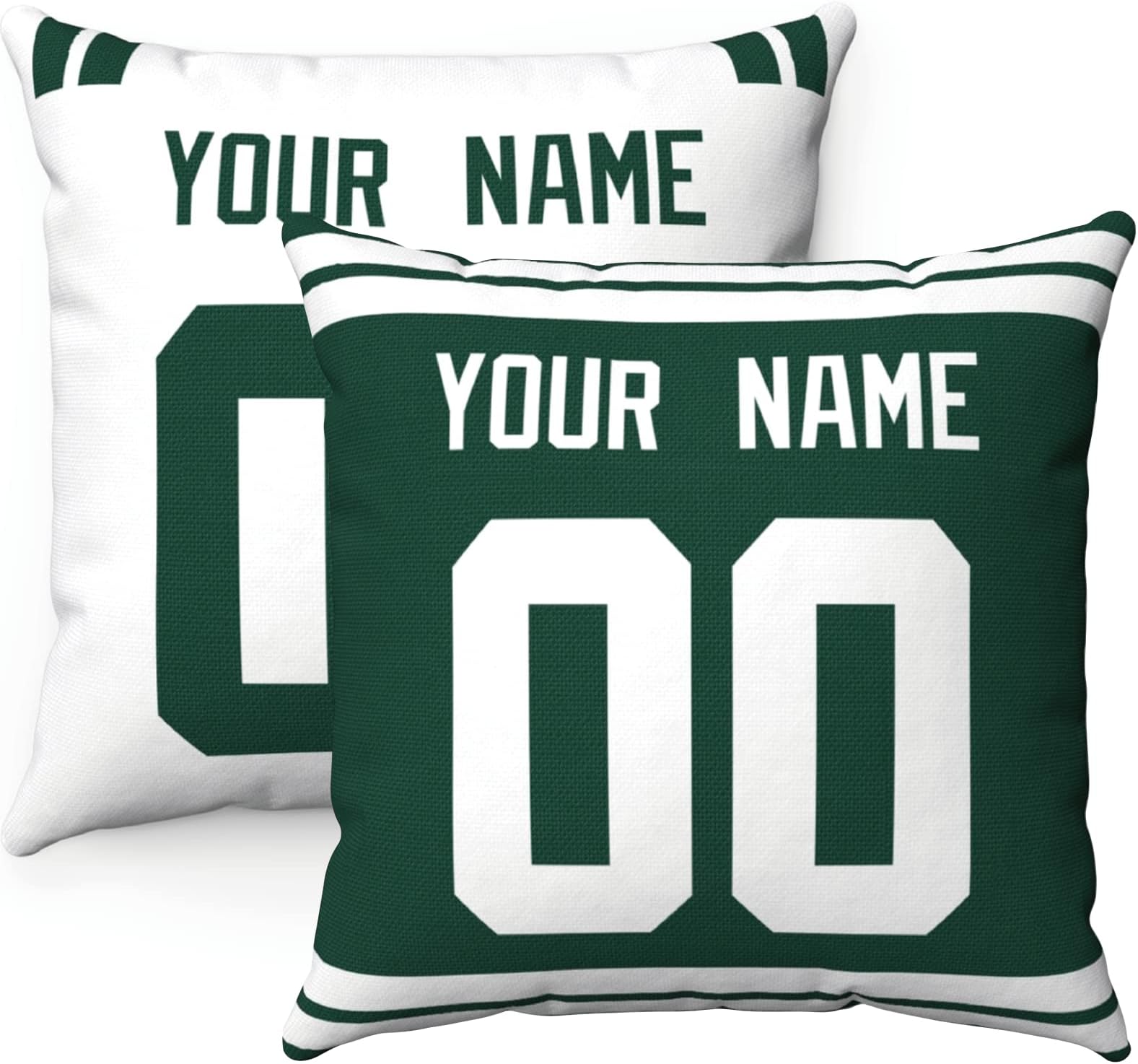 ANTKING Throw Pillow 2 Packs Custom Any Name and Number for Men Women Boy Gift