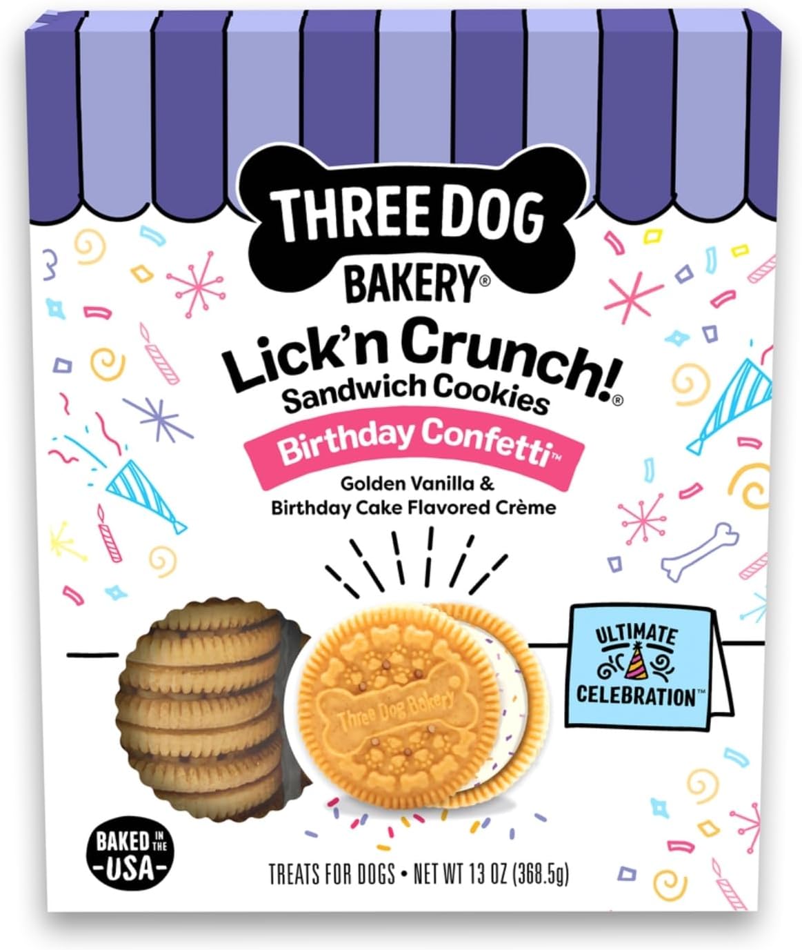Birthday Lick'n Crunch Dog Treats