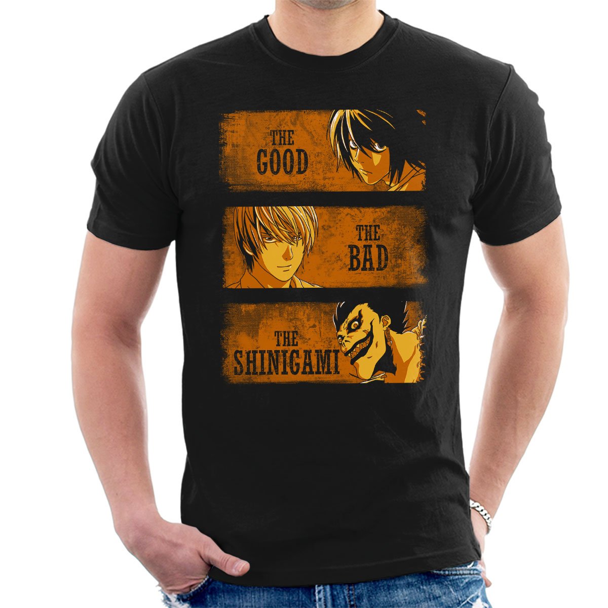 Death Note The Good The Bad And The Shinigami Men's T-Shirt