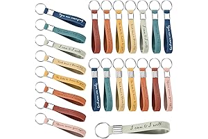 Fumete 24 Pieces Inspirational Keychains for Women